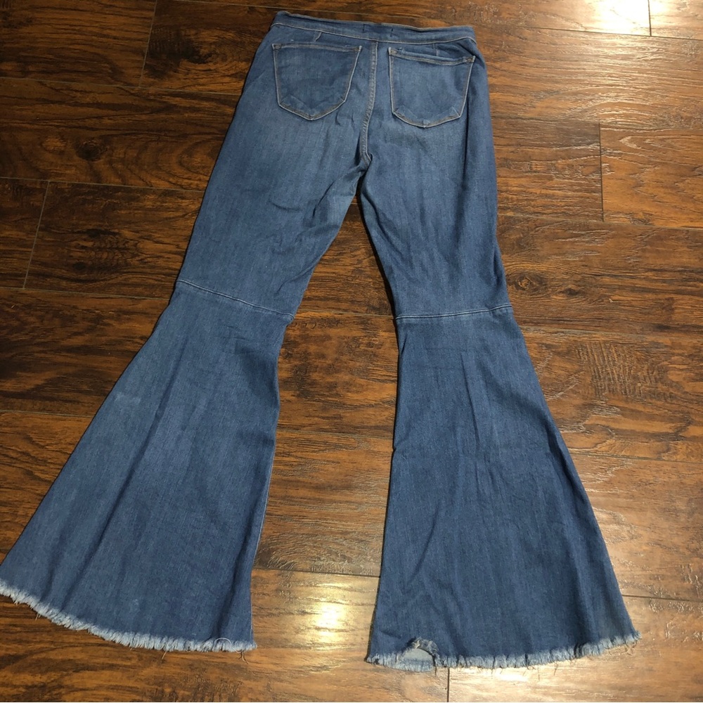 PREOWNED Judy Blue Jeans Womens Blue Flared Bell Bottom Stretch Jeans USA - Picture 2 of 8